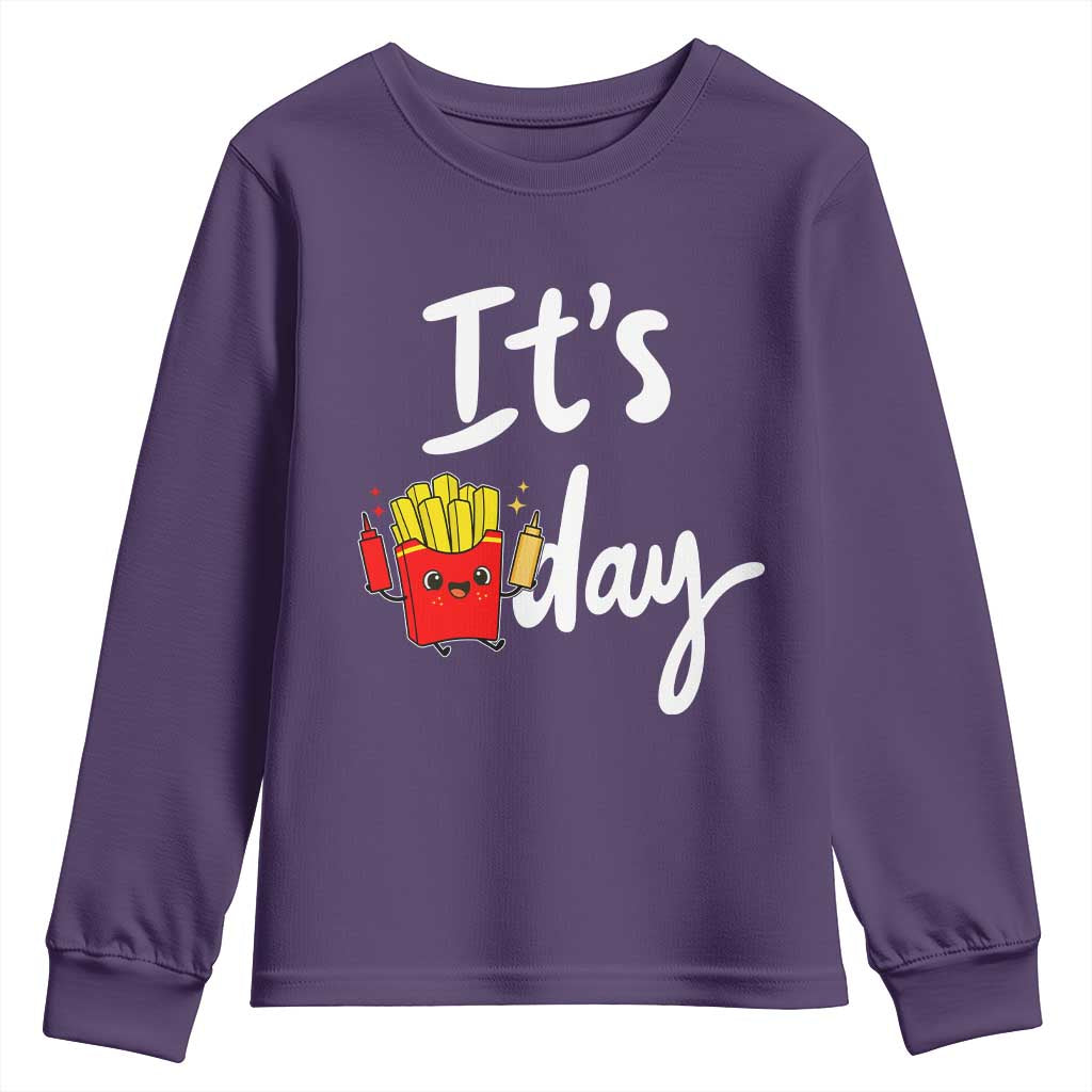 It Is Fry Day Youth Sweatshirt Funny French Fries Lover Gift - Wonder Print Shop