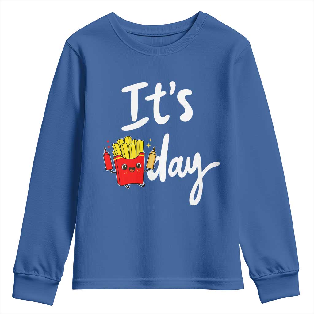 It Is Fry Day Youth Sweatshirt Funny French Fries Lover Gift - Wonder Print Shop