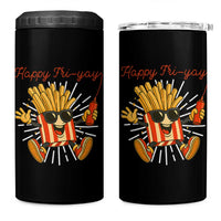 Funny French Fries Lover 4 in 1 Can Cooler Tumbler Happy Friyay Gift