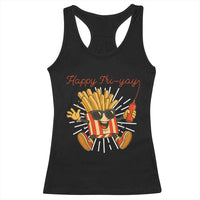 Funny French Fries Lover Racerback Tank Top Happy Friyay Gift - Wonder Print Shop