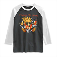 Funny French Fries Lover Raglan Shirt Happy Friyay Gift - Wonder Print Shop
