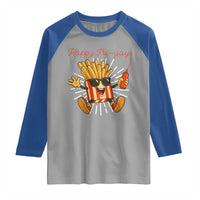 Funny French Fries Lover Raglan Shirt Happy Friyay Gift - Wonder Print Shop