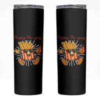 Funny French Fries Lover Skinny Tumbler Happy Friyay Gift
