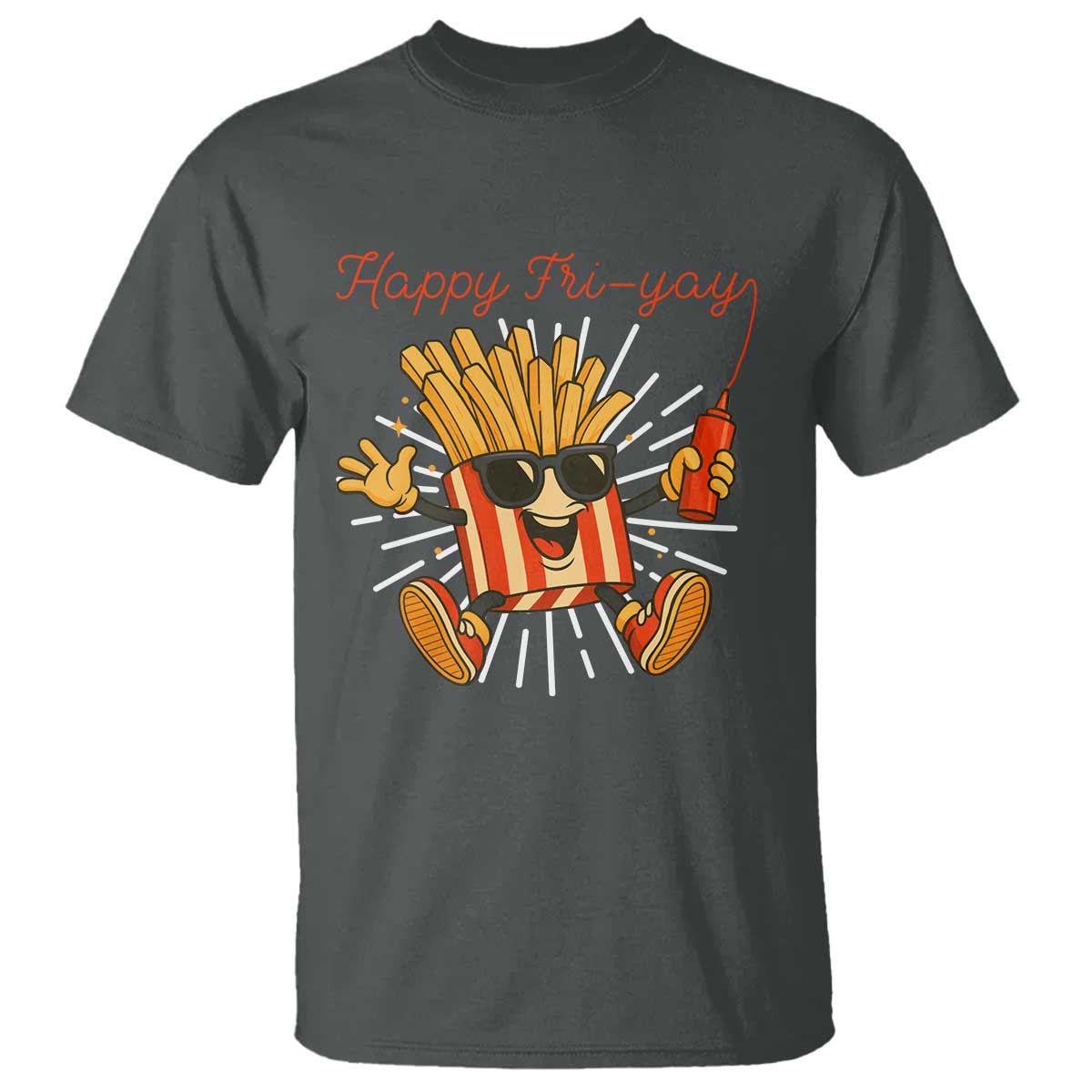 Funny French Fries Lover T Shirt Happy Friyay Gift - Wonder Print Shop