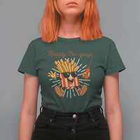 Funny French Fries Lover T Shirt For Women Happy Friyay Gift - Wonder Print Shop