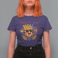 Funny French Fries Lover T Shirt For Women Happy Friyay Gift - Wonder Print Shop