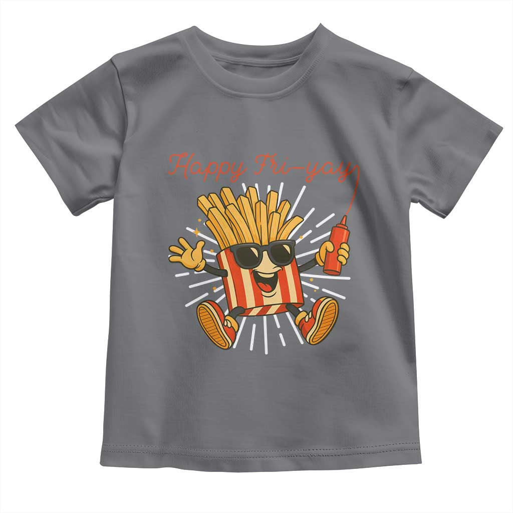 Funny French Fries Lover Toddler T Shirt Happy Friyay Gift - Wonder Print Shop