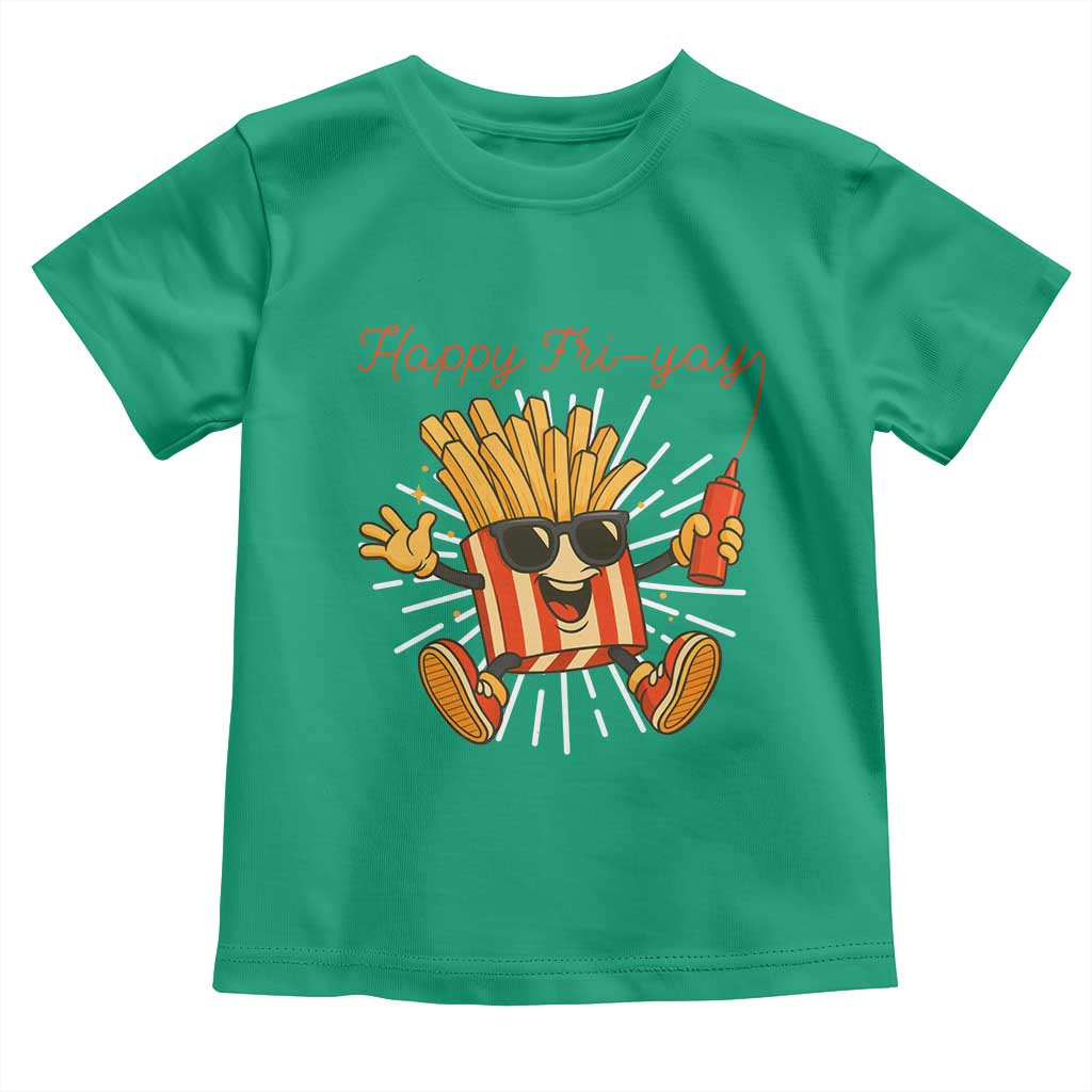 Funny French Fries Lover Toddler T Shirt Happy Friyay Gift - Wonder Print Shop