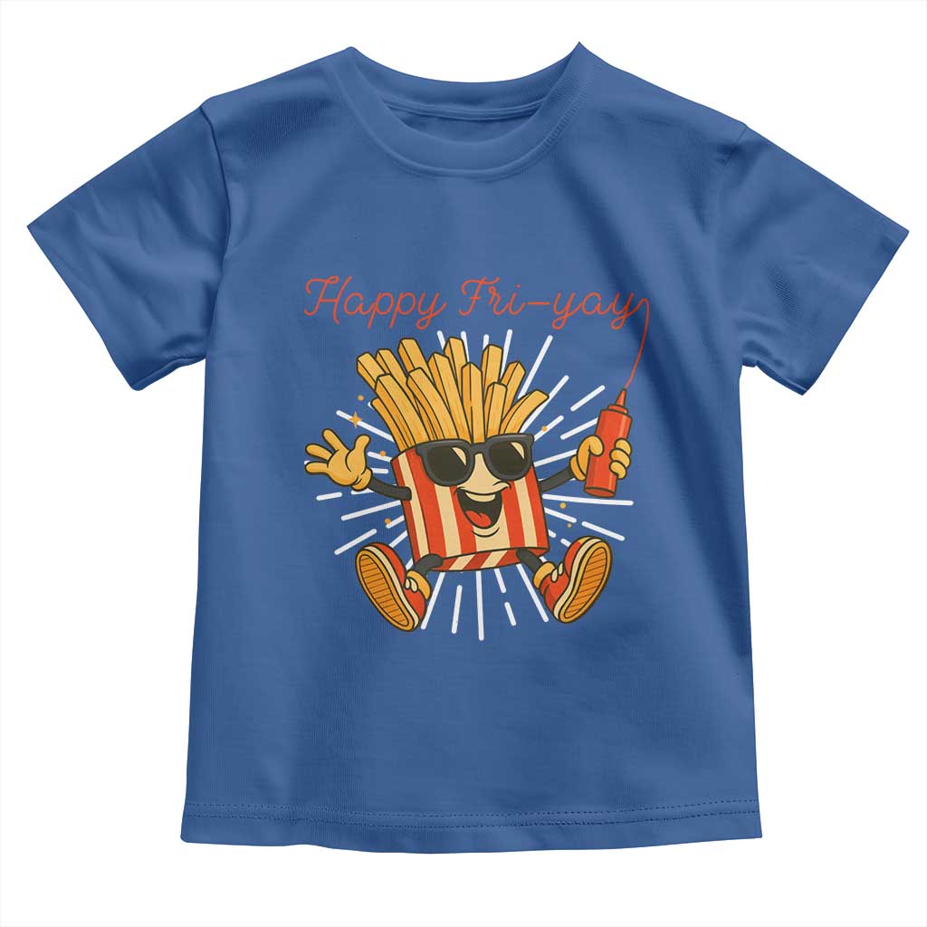 Funny French Fries Lover Toddler T Shirt Happy Friyay Gift - Wonder Print Shop