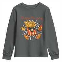 Funny French Fries Lover Youth Sweatshirt Happy Friyay Gift - Wonder Print Shop
