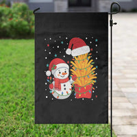 Funny Snowman Decorating French Fries Garden Flag Christmas Gift - Wonder Print Shop
