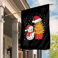 Funny Snowman Decorating French Fries Garden Flag Christmas Gift - Wonder Print Shop