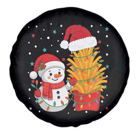 Funny Snowman Decorating French Fries Spare Tire Cover Christmas Gift - Wonder Print Shop