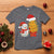 Funny Snowman Decorating French Fries T Shirt Christmas Gift - Wonder Print Shop