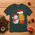 Funny Snowman Decorating French Fries T Shirt Christmas Gift - Wonder Print Shop