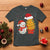 Funny Snowman Decorating French Fries T Shirt Christmas Gift - Wonder Print Shop