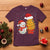Funny Snowman Decorating French Fries T Shirt Christmas Gift - Wonder Print Shop