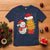 Funny Snowman Decorating French Fries T Shirt Christmas Gift - Wonder Print Shop