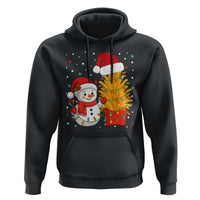 Funny Snowman Decorating French Fries Hoodie Christmas Gift - Wonder Print Shop