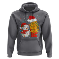 Funny Snowman Decorating French Fries Hoodie Christmas Gift - Wonder Print Shop