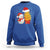 Funny Snowman Decorating French Fries Sweatshirt Christmas Gift - Wonder Print Shop