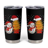 Funny Snowman Decorating French Fries Tumbler Cup Christmas Gift