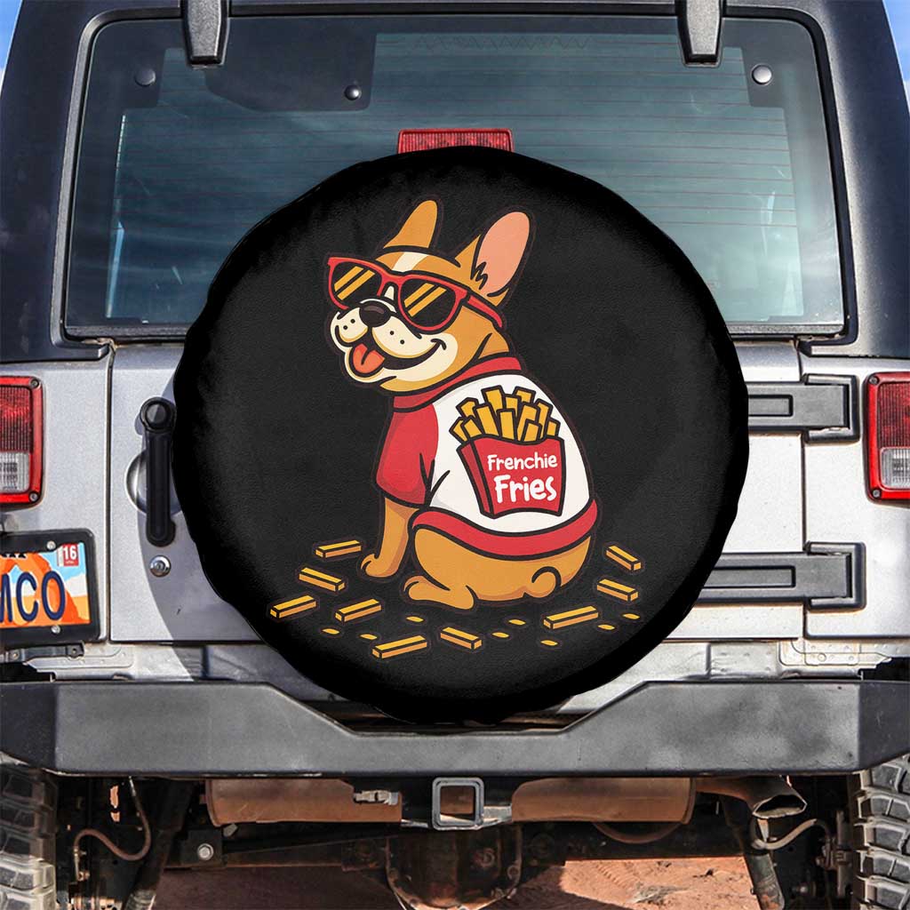 Frenchie Fries Spare Tire Cover Funny French Bulldog Lover Gift - Wonder Print Shop