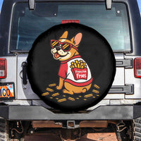 Frenchie Fries Spare Tire Cover Funny French Bulldog Lover Gift - Wonder Print Shop