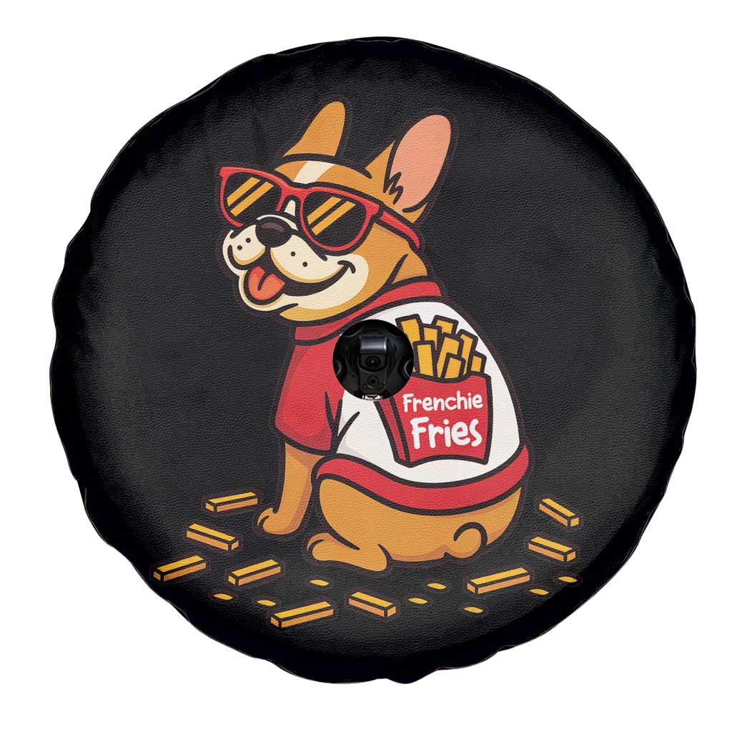 Frenchie Fries Spare Tire Cover Funny French Bulldog Lover Gift - Wonder Print Shop