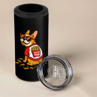 Frenchie Fries 4 in 1 Can Cooler Tumbler Funny French Bulldog Lover Gift