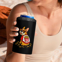 Frenchie Fries 4 in 1 Can Cooler Tumbler Funny French Bulldog Lover Gift