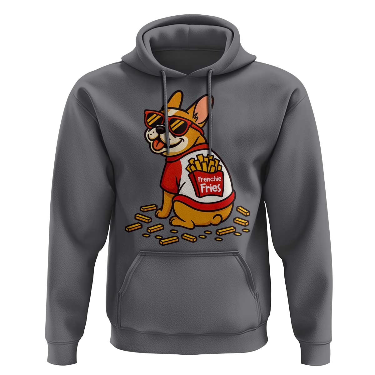 Frenchie Fries Hoodie Funny French Bulldog Lover Gift - Wonder Print Shop