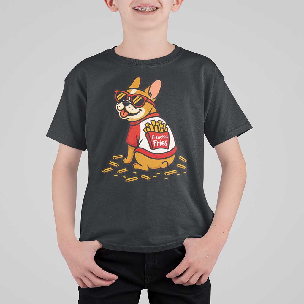 Frenchie Fries T Shirt For Kid Funny French Bulldog Lover Gift - Wonder Print Shop