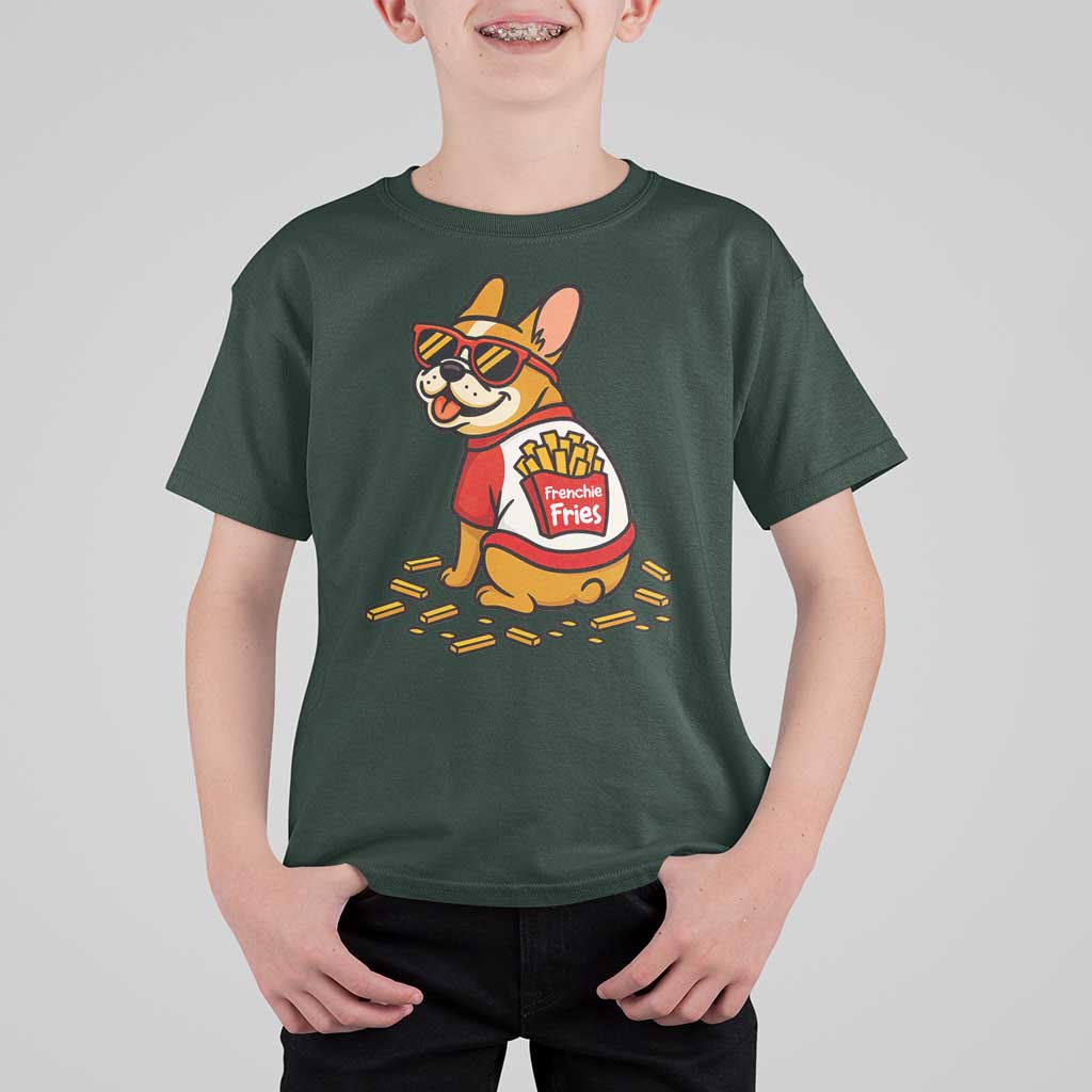 Frenchie Fries T Shirt For Kid Funny French Bulldog Lover Gift - Wonder Print Shop