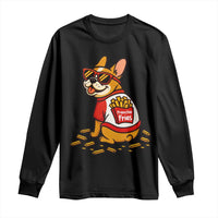 Frenchie Fries Long Sleeve Shirt Funny French Bulldog Lover Gift - Wonder Print Shop