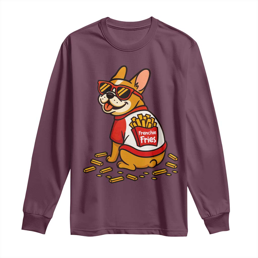 Frenchie Fries Long Sleeve Shirt Funny French Bulldog Lover Gift - Wonder Print Shop