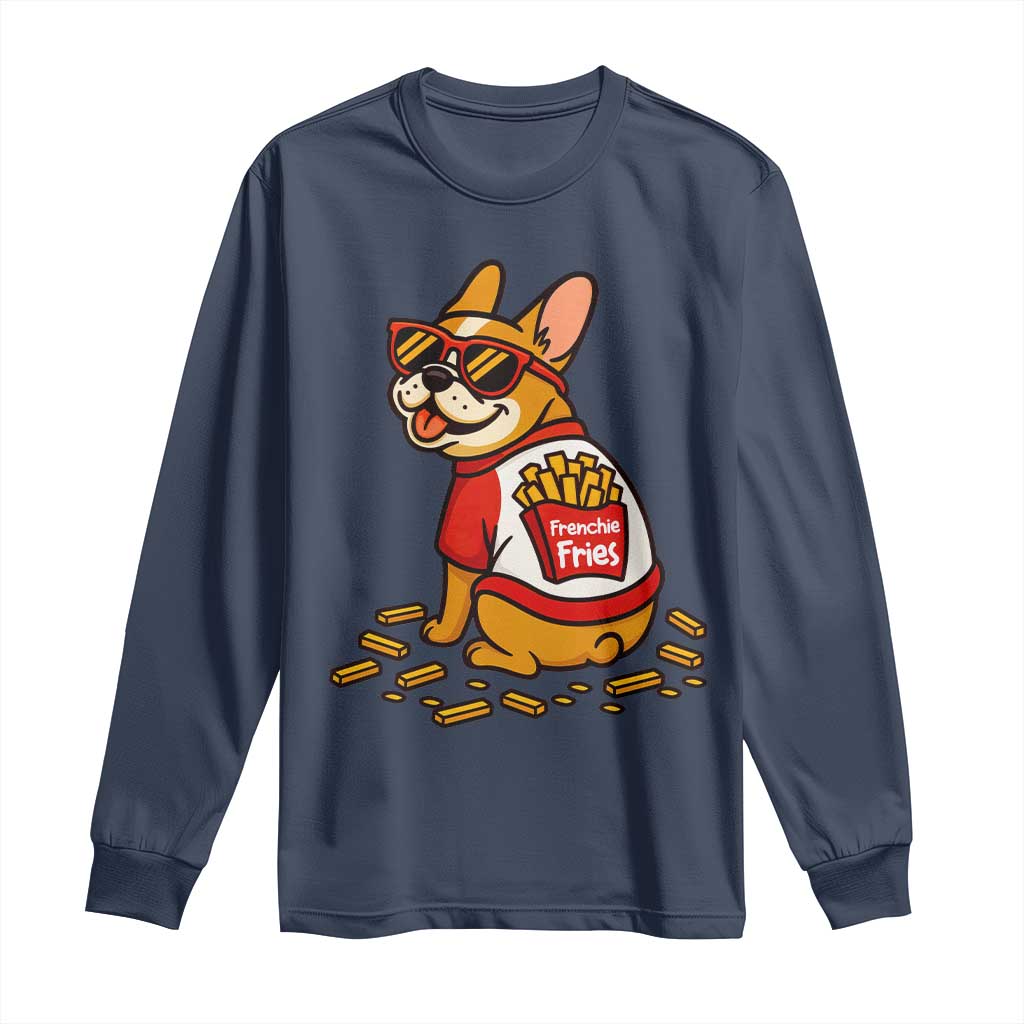Frenchie Fries Long Sleeve Shirt Funny French Bulldog Lover Gift - Wonder Print Shop