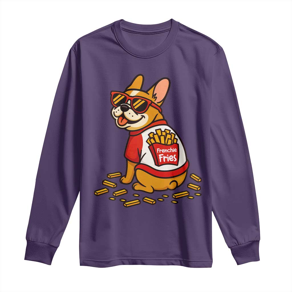 Frenchie Fries Long Sleeve Shirt Funny French Bulldog Lover Gift - Wonder Print Shop