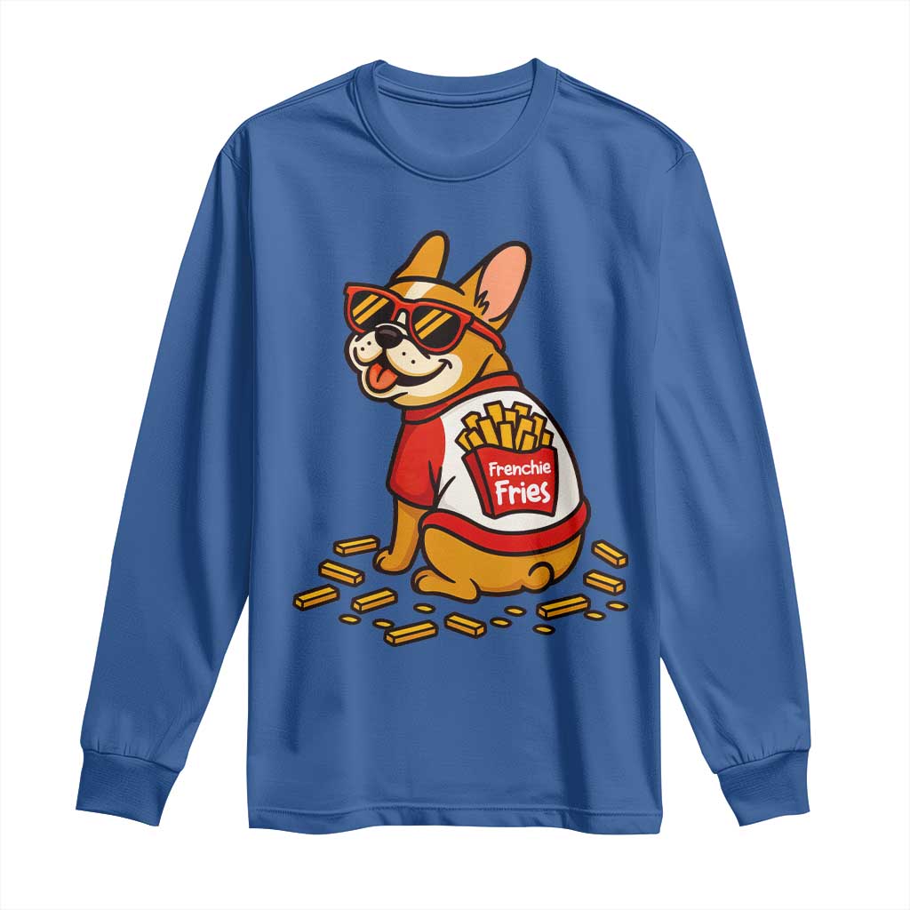 Frenchie Fries Long Sleeve Shirt Funny French Bulldog Lover Gift - Wonder Print Shop