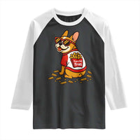 Frenchie Fries Raglan Shirt Funny French Bulldog Lover Gift - Wonder Print Shop