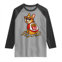 Frenchie Fries Raglan Shirt Funny French Bulldog Lover Gift - Wonder Print Shop