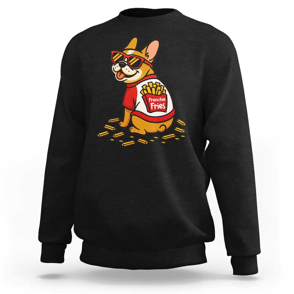 Frenchie Fries Sweatshirt Funny French Bulldog Lover Gift - Wonder Print Shop