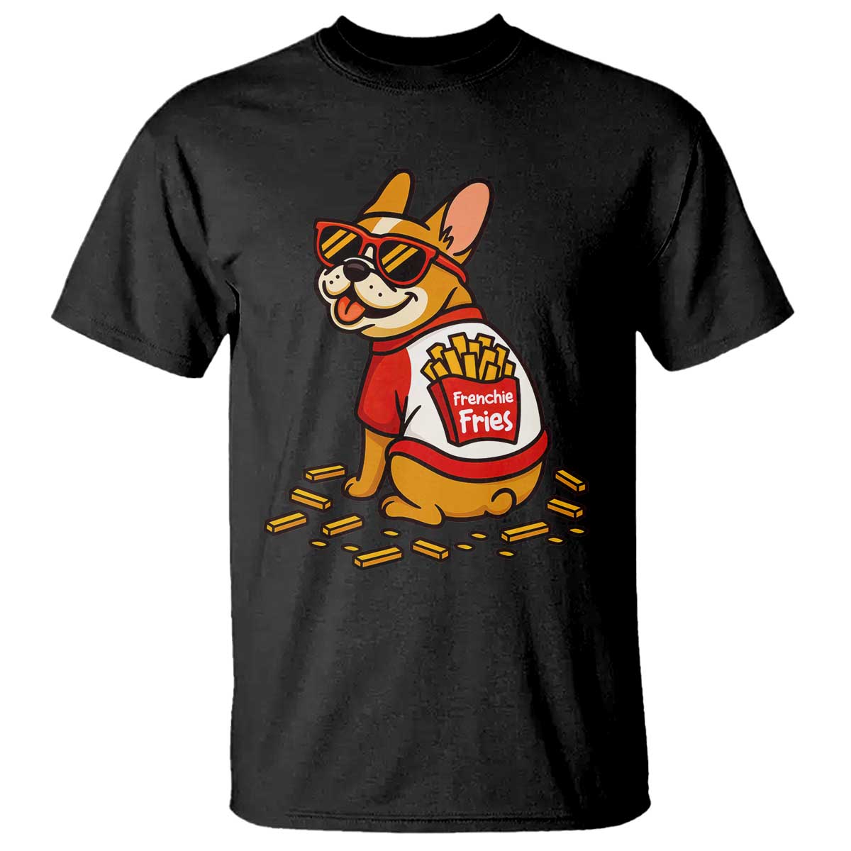 Frenchie Fries T Shirt Funny French Bulldog Lover Gift - Wonder Print Shop