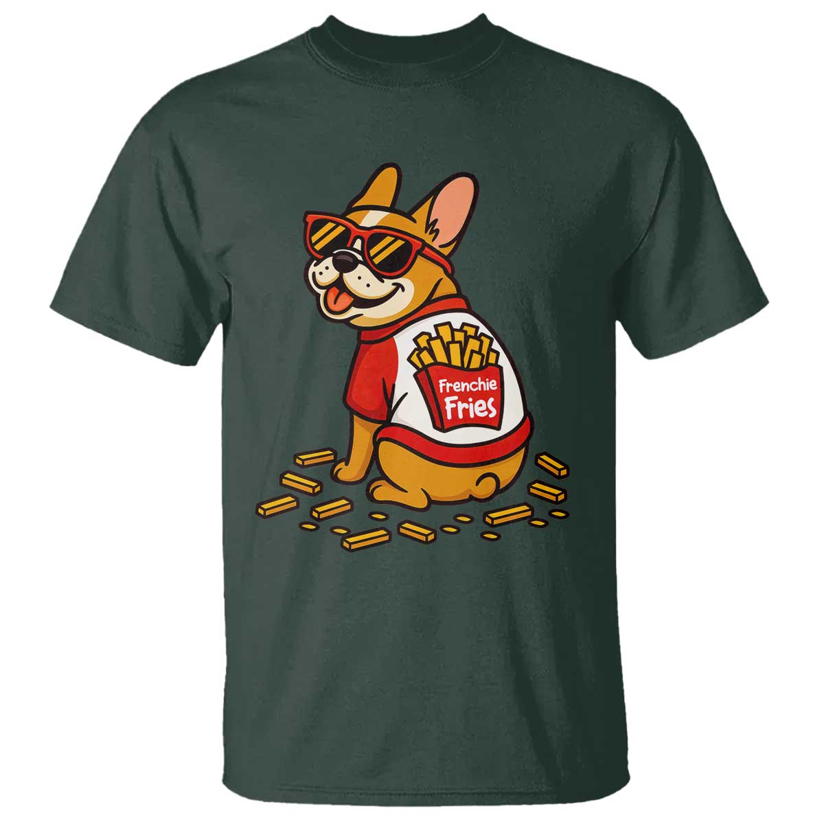 Frenchie Fries T Shirt Funny French Bulldog Lover Gift - Wonder Print Shop