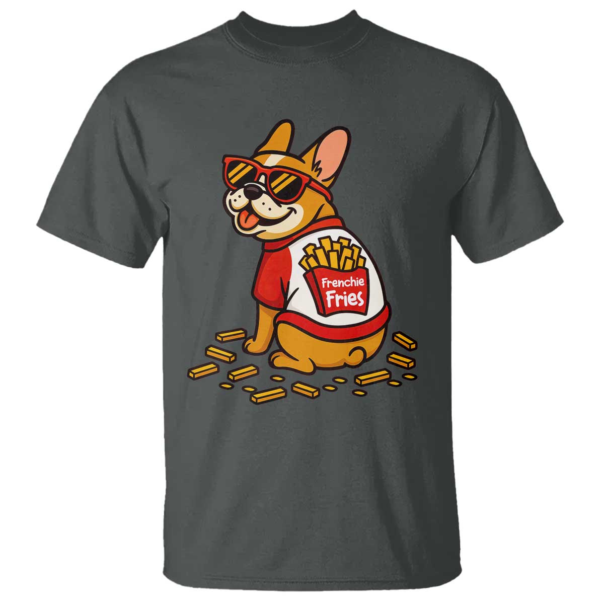 Frenchie Fries T Shirt Funny French Bulldog Lover Gift - Wonder Print Shop