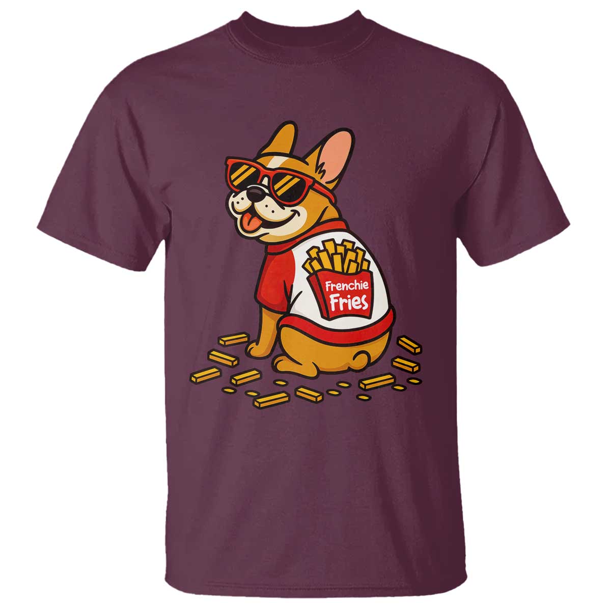 Frenchie Fries T Shirt Funny French Bulldog Lover Gift - Wonder Print Shop