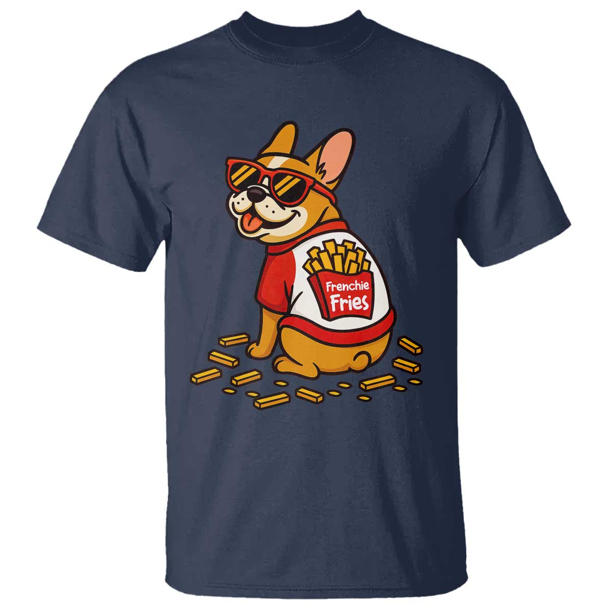 Frenchie Fries T Shirt Funny French Bulldog Lover Gift - Wonder Print Shop