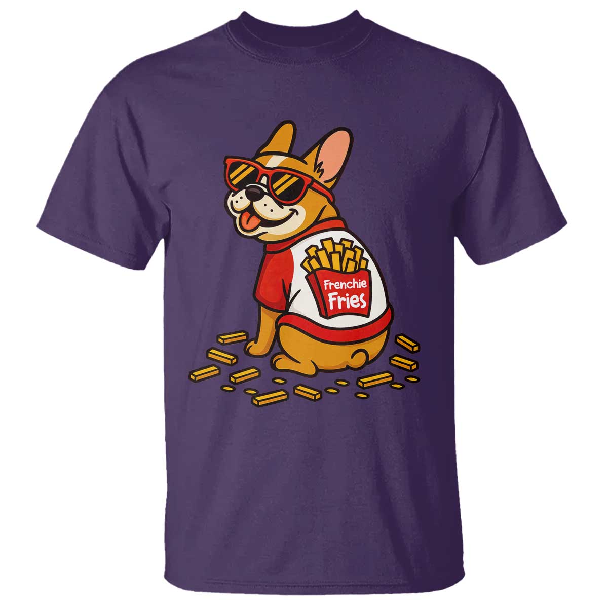 Frenchie Fries T Shirt Funny French Bulldog Lover Gift - Wonder Print Shop