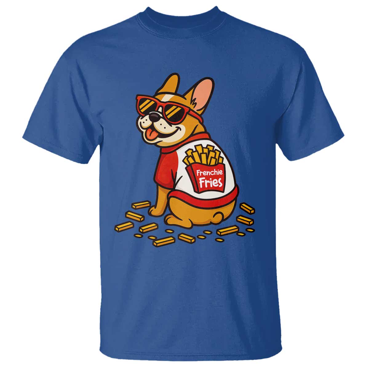 Frenchie Fries T Shirt Funny French Bulldog Lover Gift - Wonder Print Shop