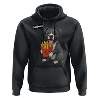 Funny Bonjour French Fries Hoodie Pitbull Dog Gift - Wonder Print Shop